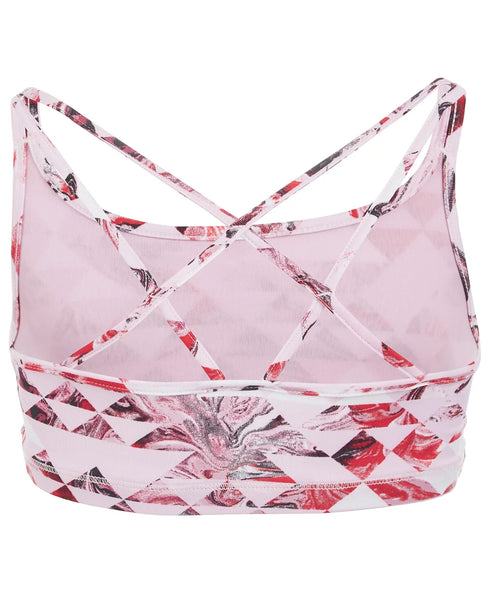 Ideology Big Girls Plus-Size Geo-Print Strappy Sports Bra 16 Plus